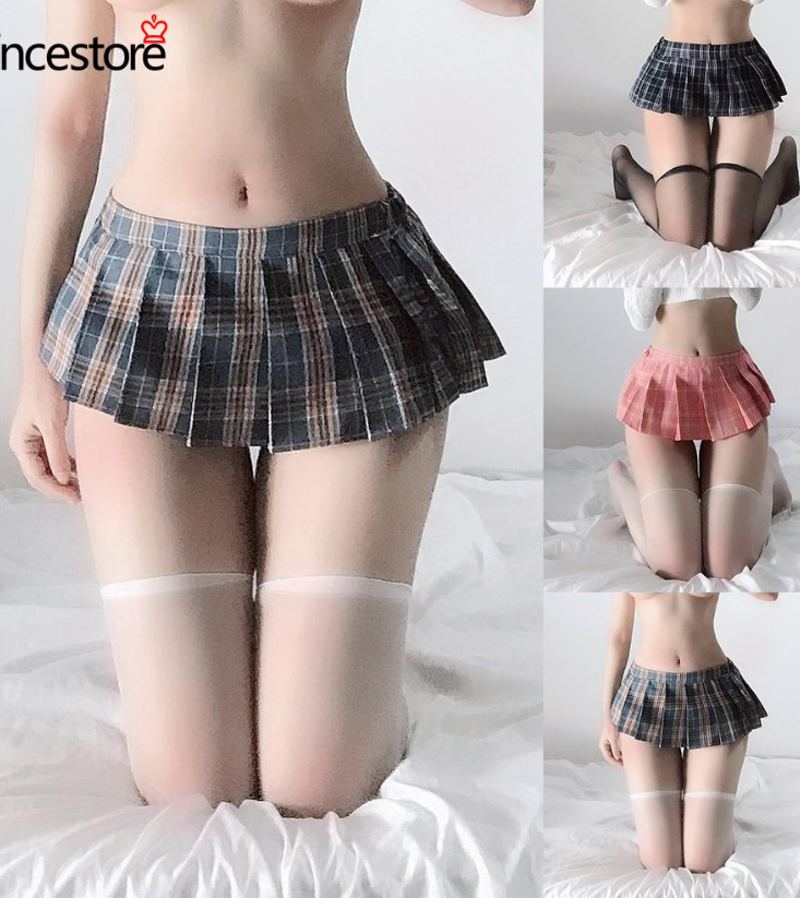 Skirt Japanese Mini Skirt Daily Pleated Dress Ruffle Schoolgirl Short Women\'s