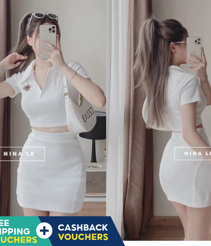 Lightning Cylinder Collar Embroidery Bear Skirt Leg (With Lining) Youthful Dynamic Women'S Fashion With 2 Colors As Picture